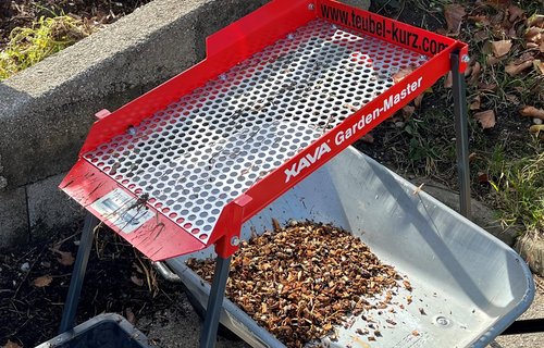 Rüttelsieb für die Hauskompostierung