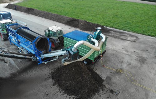 Windsichter TUKWIND auf Container