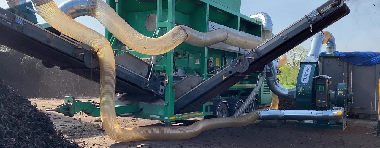 Anbau-Windsichter TUKWIND P37 und KOMPTECH Sternsieb L3