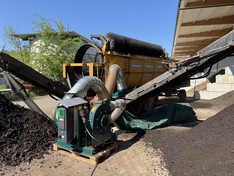 Anbau-Windsichter Saugdruckgebläse