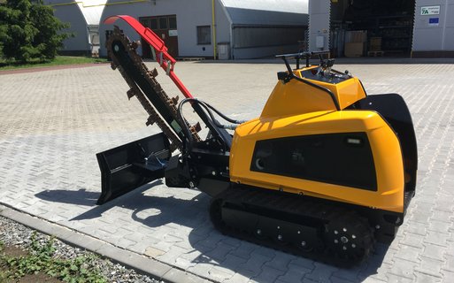 Grabenfräse auf Raupenfahrwerk