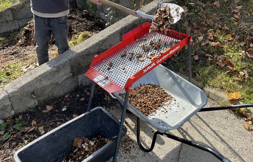 Rüttelsieb für die Hauskompostierung